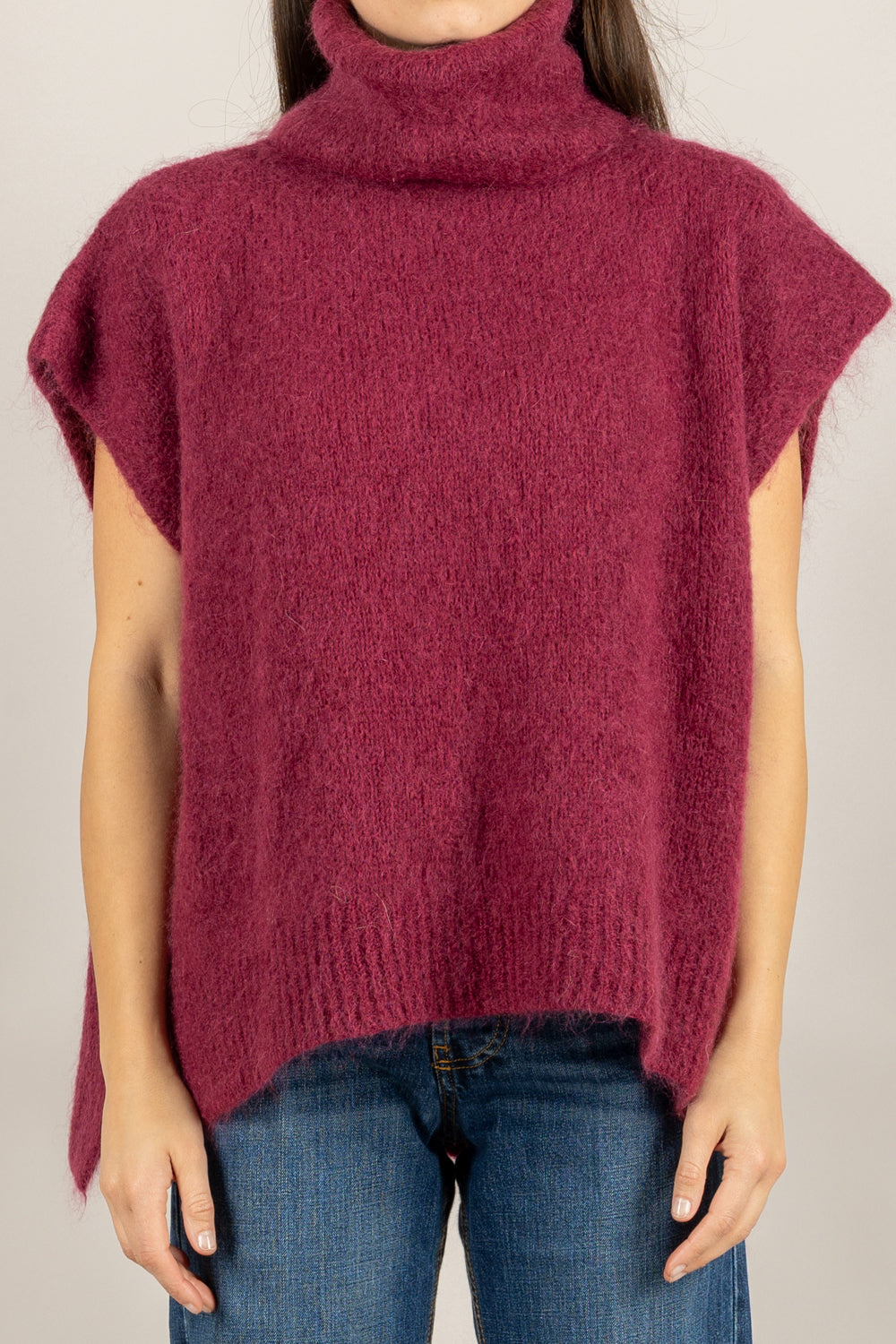 DIXIE - M277Y238 - MAGLIA MOHAIR COLLO ALTO