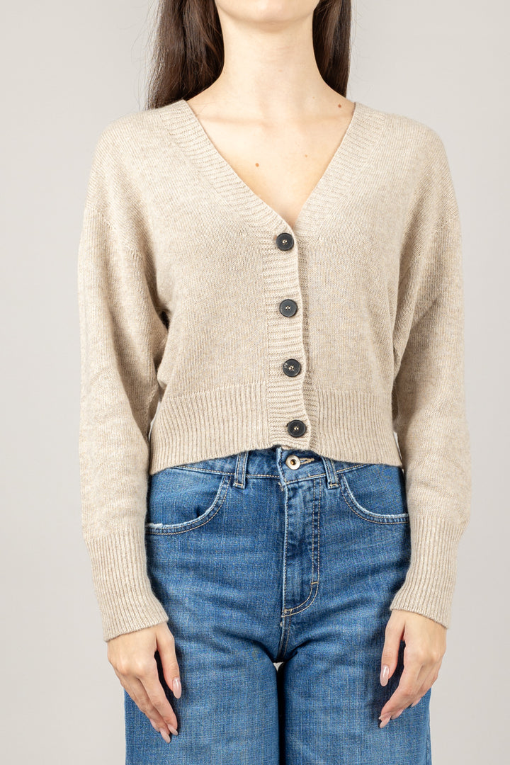 VICOLO - 77282F - CARDIGAN CROP