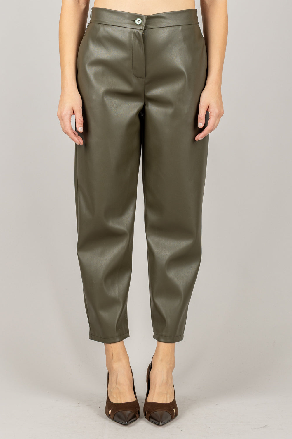 VICOLO - TF1679 - PANTALONE ECOPELLE CARROT