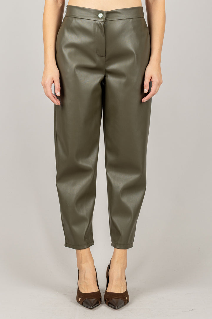 VICOLO - TF1679 - PANTALONE ECOPELLE CARROT