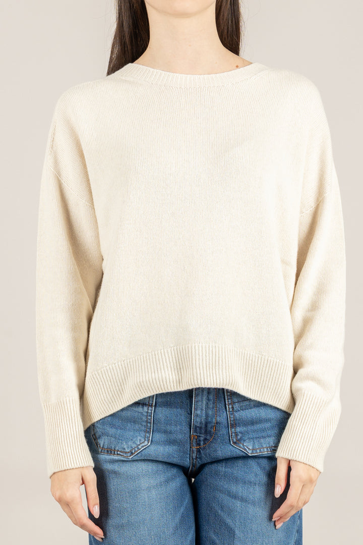 TENSIONE IN - D78756 - MAGLIA SCOLLO A BARCA