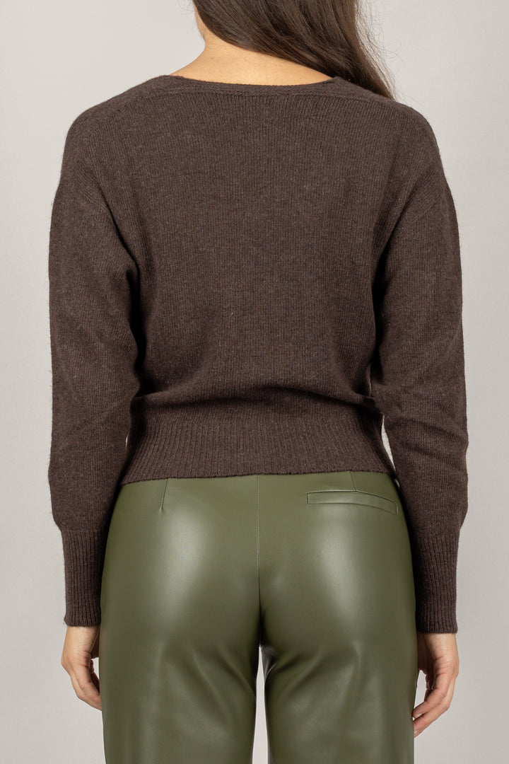 VICOLO - 77282F - CARDIGAN CROP