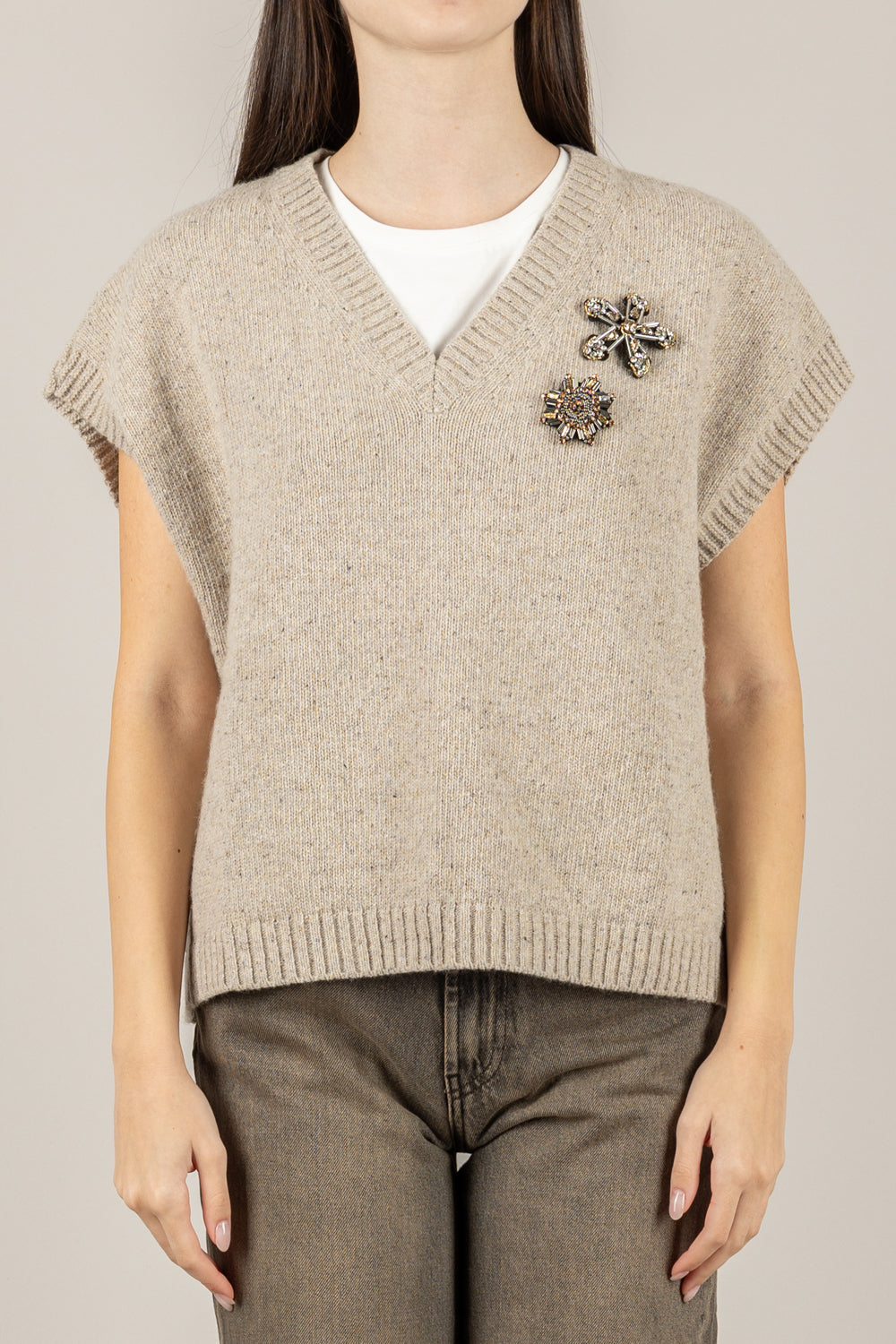 TENSIONE IN - D82018 - GILET CON SPILLA