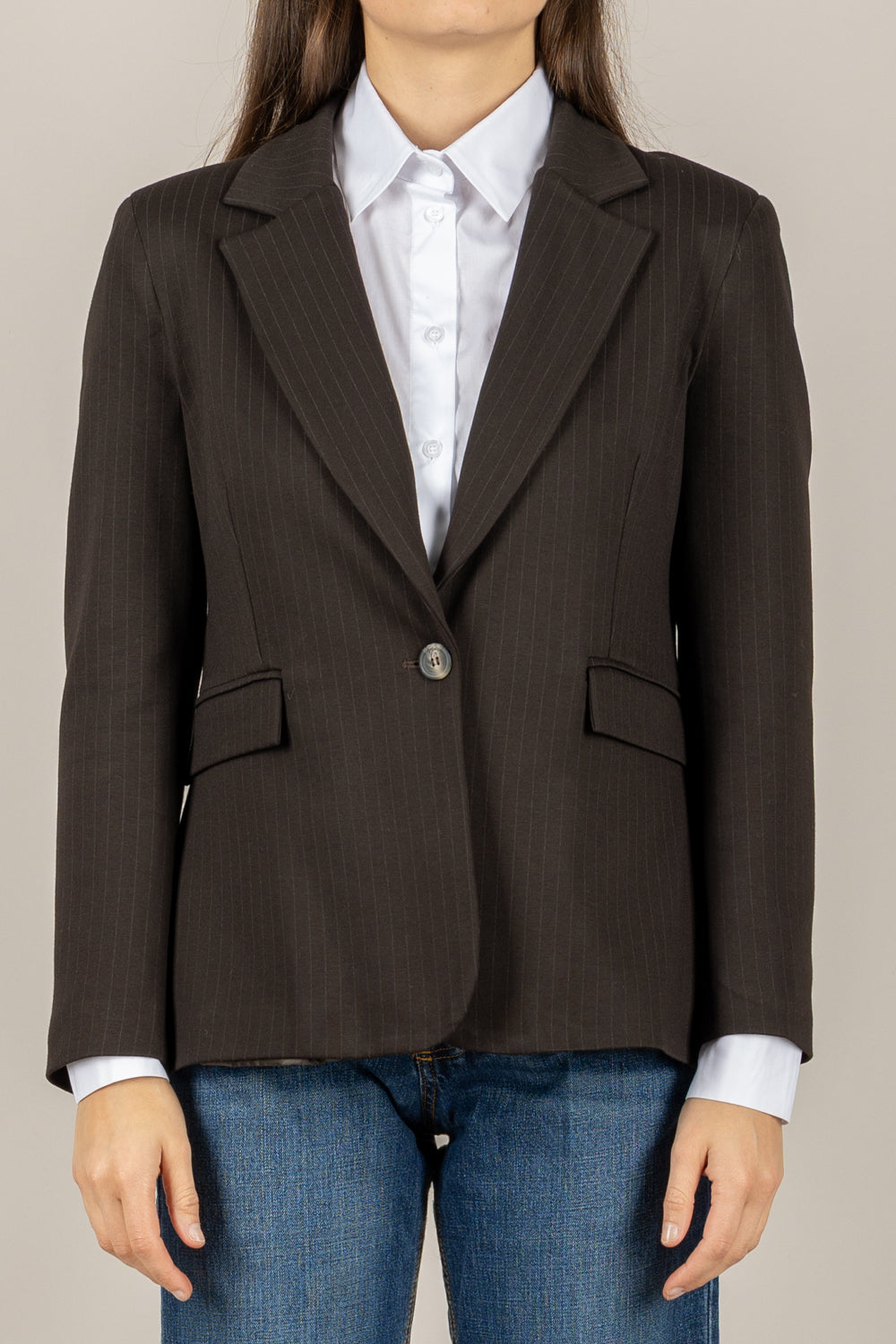 TENSIONE IN - 26B1546 - GIACCA GESSATA MONOPETTO