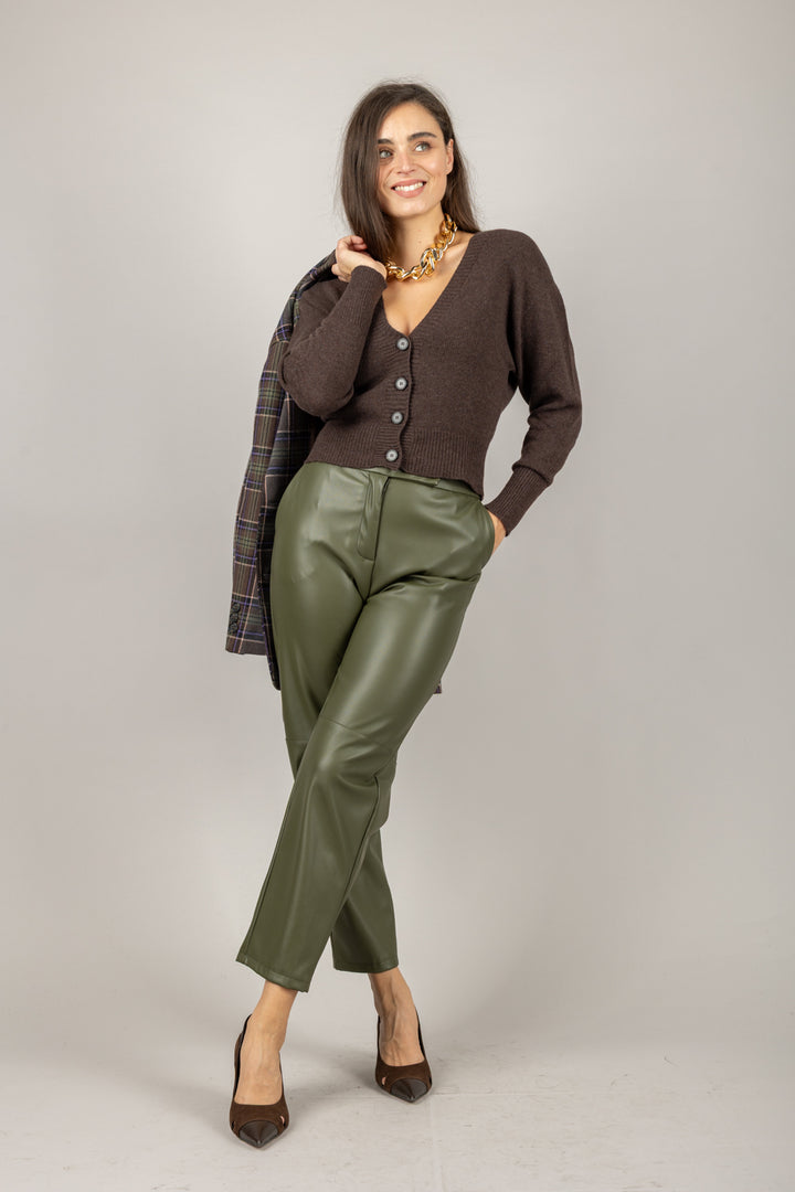 IMPERIAL - P6D5KGJ - PANTALONE ECOPELLE GAMBA DRITTA