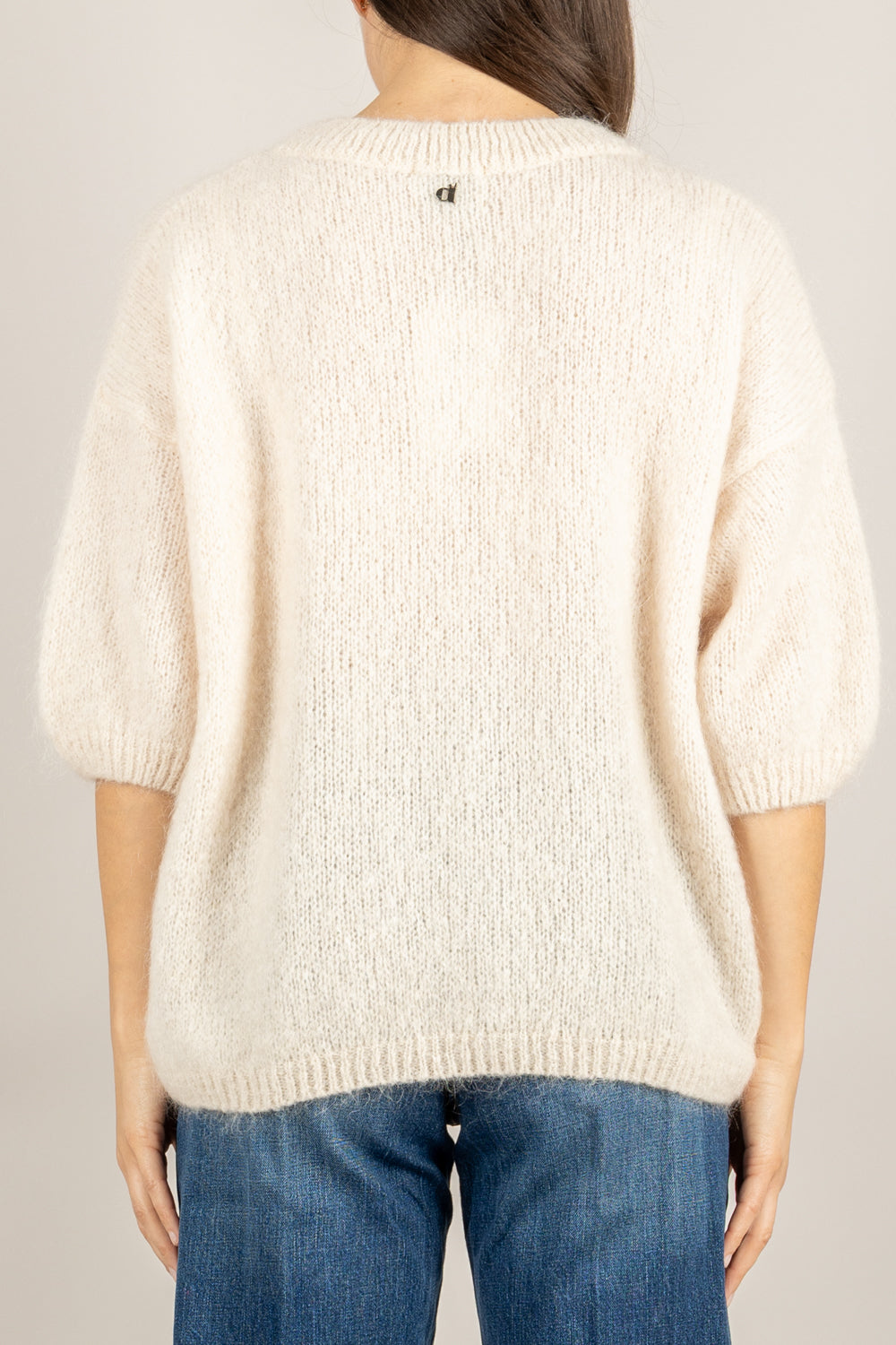DIXIE - M277Y236- MAGLIA IN MOHAIR GIROCOLLO OVER
