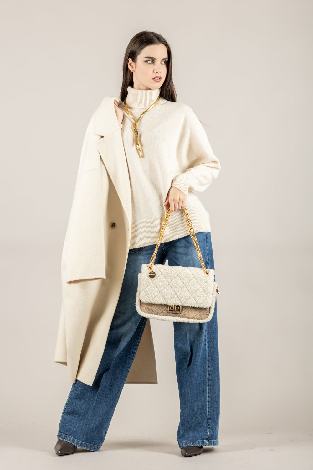 TENSIONE IN - D78758 - MAGLIA COLLO ALTO