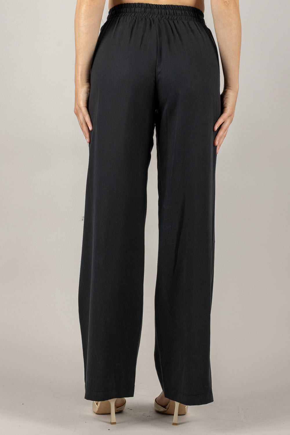 VICOLO - TD0560 - PANTALONE FLUIDO CON COULISSE