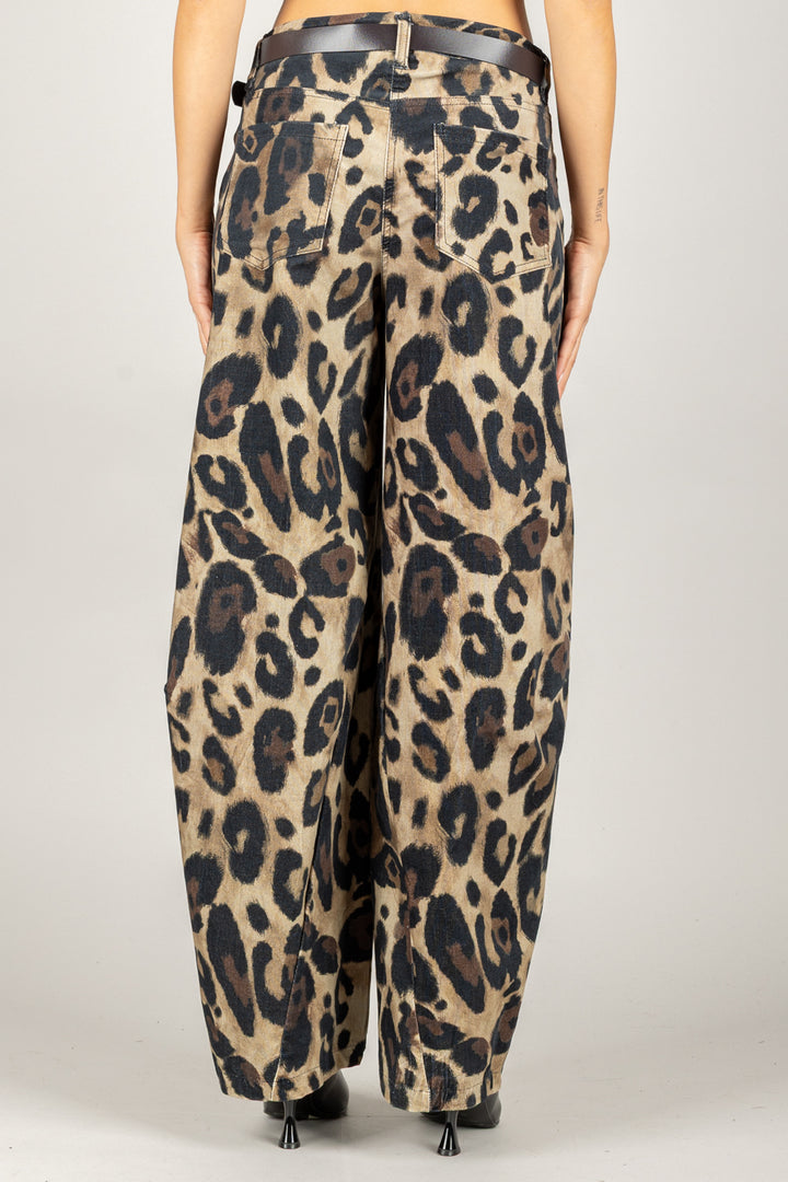 HAVEONE - PFW-P166 - PANTALONE ANIMALIER