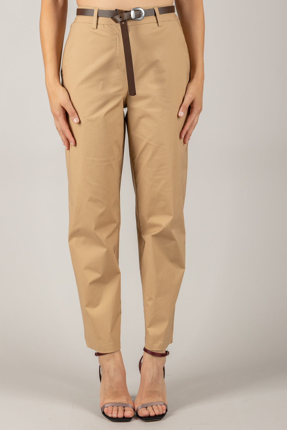 TENSIONE IN - 25P7865 - PANTALONE GAMBA DRITTA CON CINTA