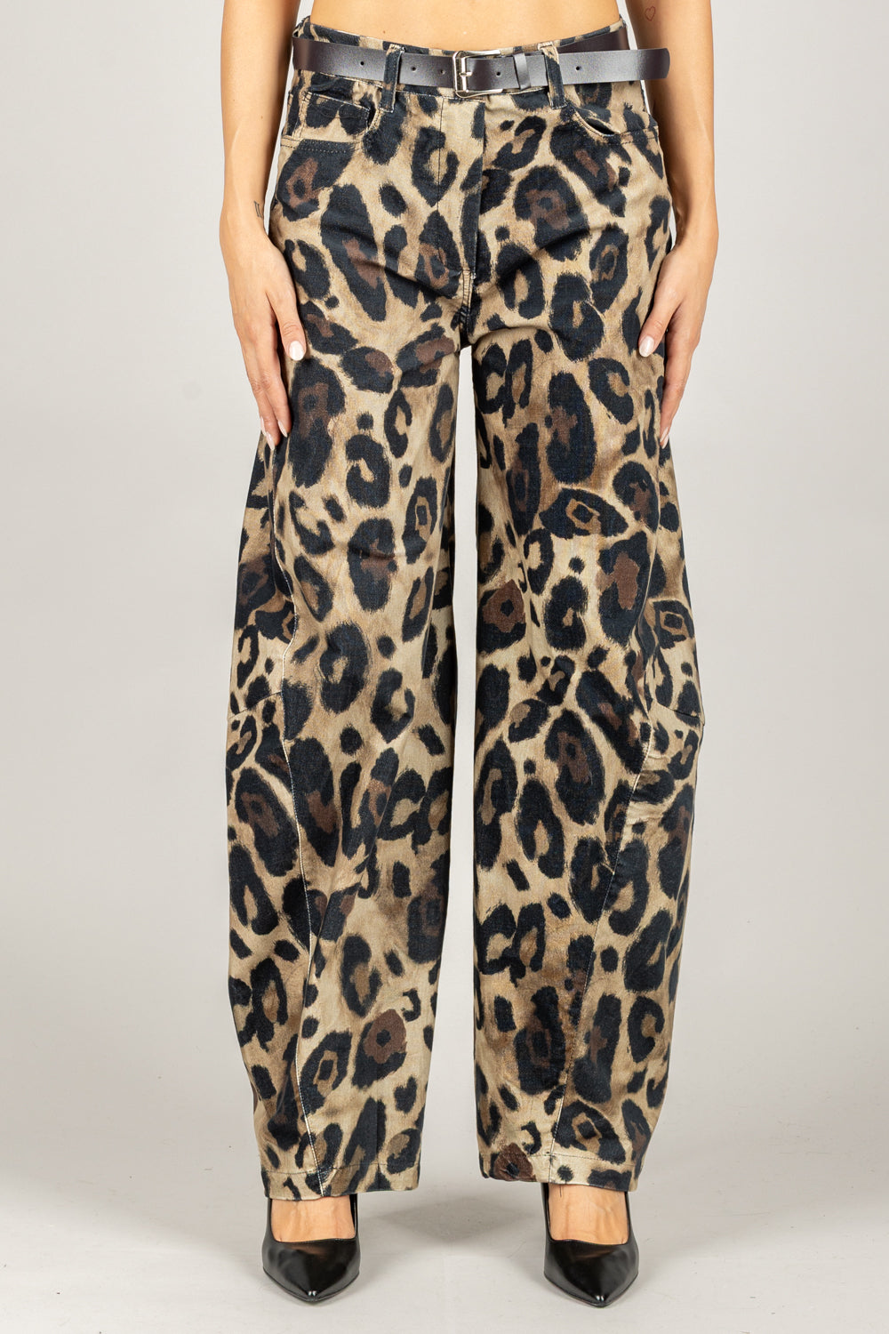 HAVEONE - PFW-P166 - PANTALONE ANIMALIER