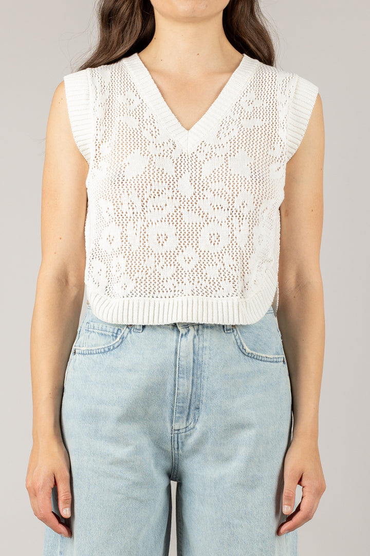 VICOLO - 77133D - GILET SCOLLO A V UNCINETTO