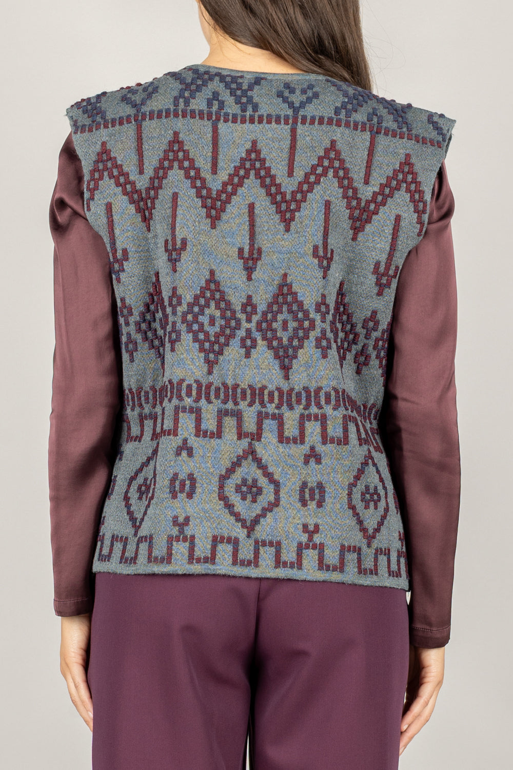 TENSIONE IN - W5HMG60A400 - GILET ETNICO TRAMATO