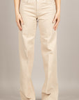 TENSIONE IN - CJ12720 - JEANS A PALAZZO BEIGE