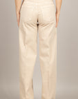 TENSIONE IN - CJ12720 - JEANS A PALAZZO BEIGE