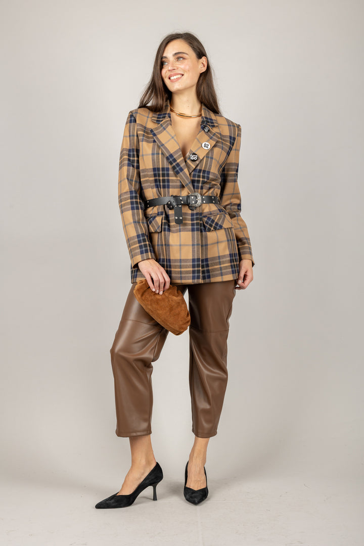 DIXIE - JDM2YODCP - GIACCA IN LANA CON CINTA E SPILLE