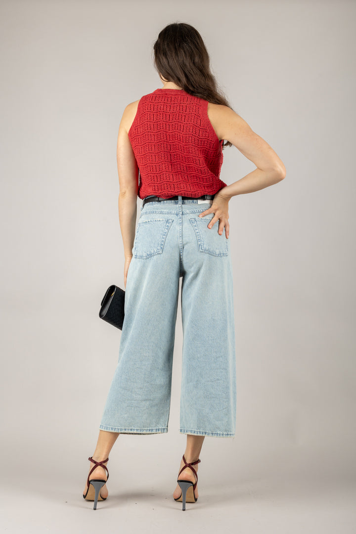 VICOLO - 77124D - GILET GIROCOLLO IN MAGLIA