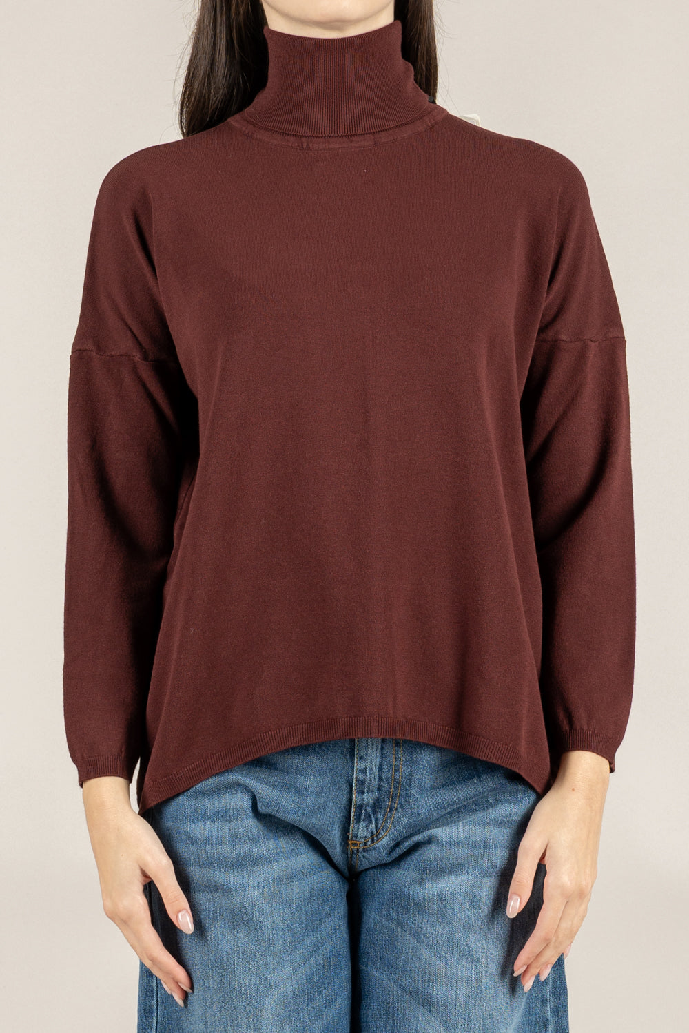 VICOLO - 22202F - MAGLIA COLLO ALTO