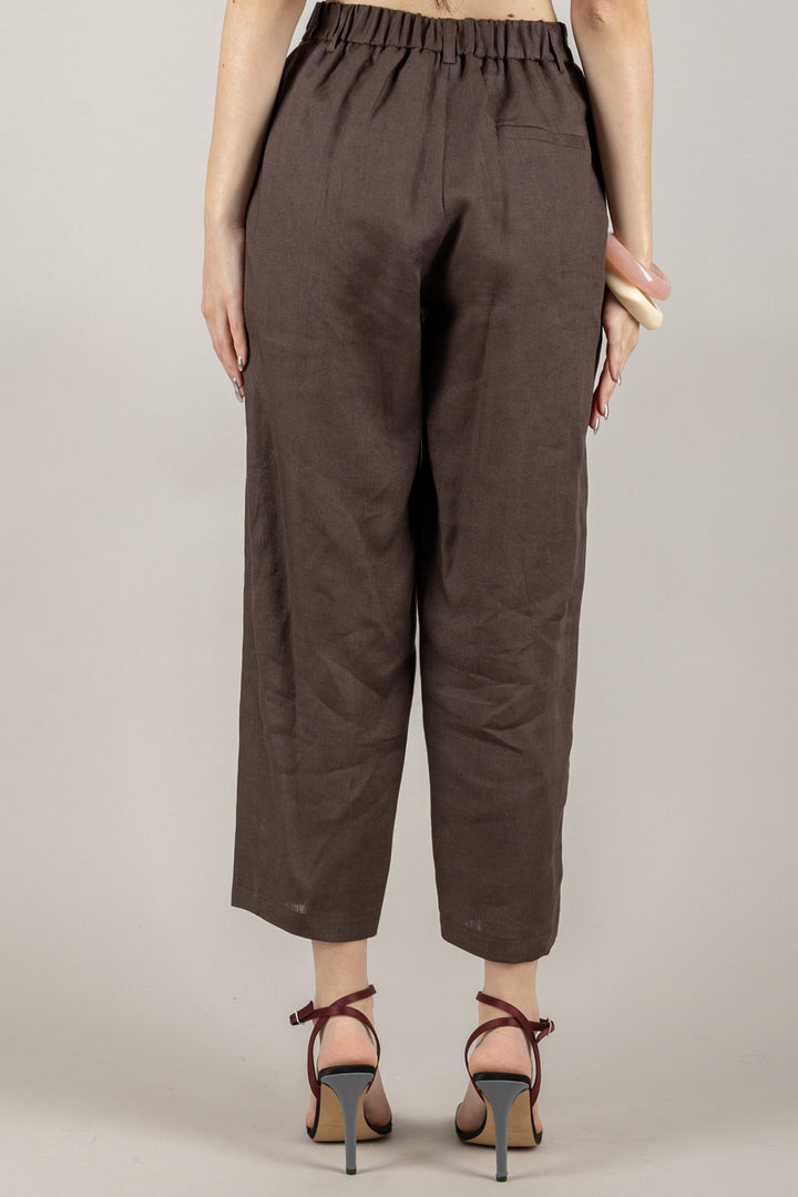 VICOLO - TD1876 - PANTALONE SIGARETTA IN LINO