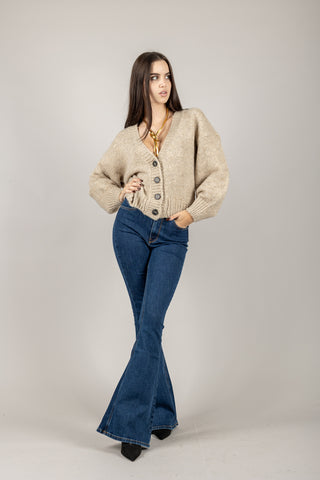 TENSIONE IN - D80818 - CARDIGAN CON BOTTONI
