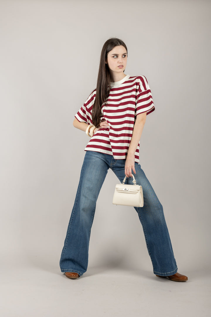 VICOLO - UD0196 - T-SHIRT RIGHE