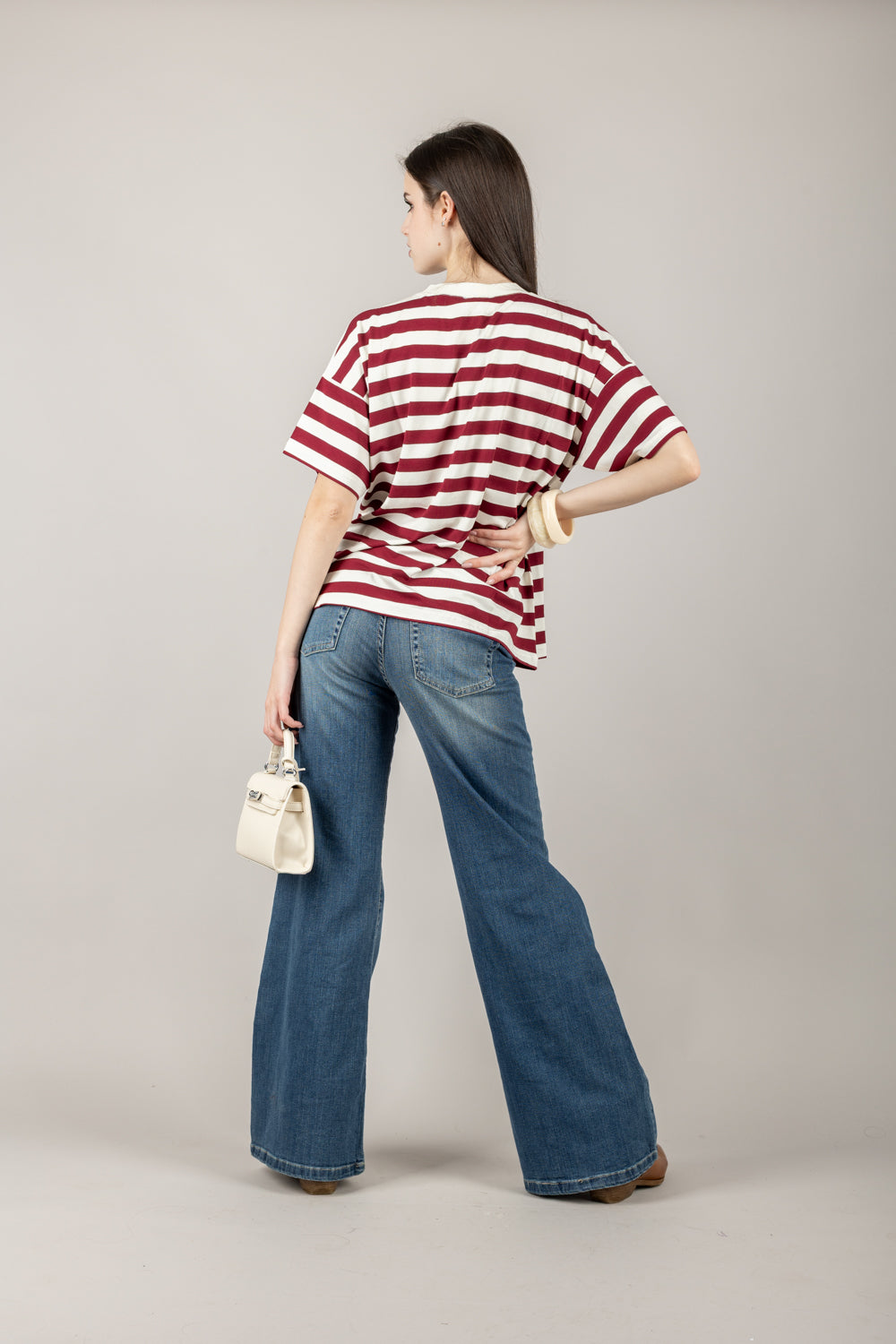 VICOLO - UD0196 - T-SHIRT RIGHE