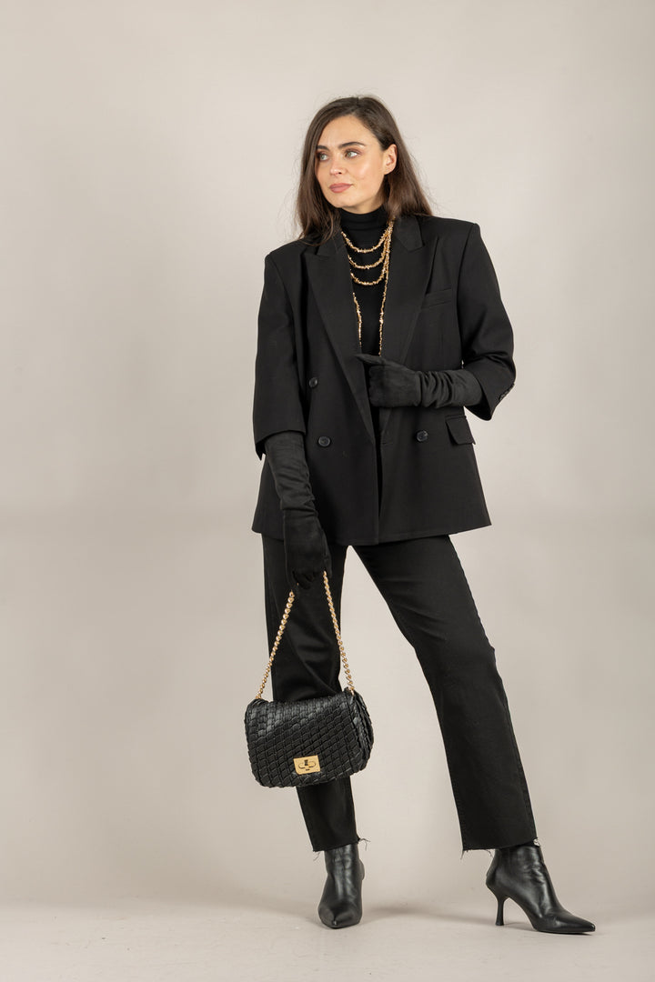 VICOLO - TF2106 - GIACCA DOPPIO PETTO CON GUANTI