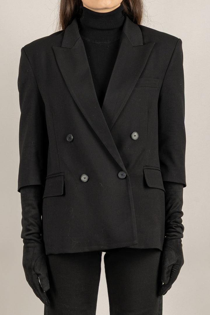 VICOLO - TF2106 - GIACCA DOPPIO PETTO CON GUANTI