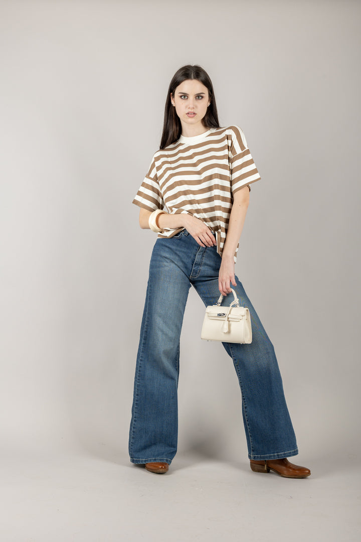 VICOLO - UD0196 - T-SHIRT RIGHE