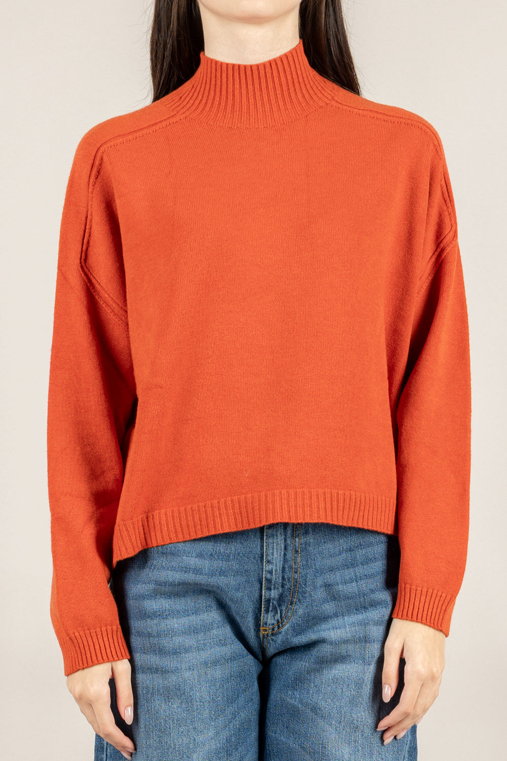 VICOLO - 77063F - MAGLIA MEZZO COLLO