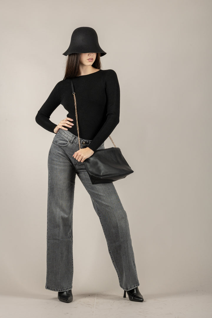 VICOLO - 77315F - MAGLIA COSTINE SLIM