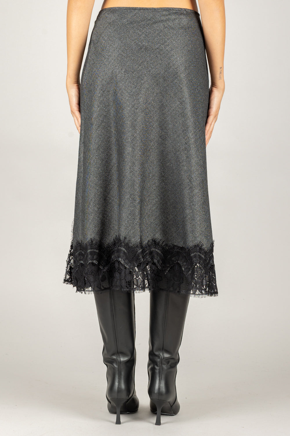TENSIONE IN - 37619 - GONNA MIDI CON PIZZO