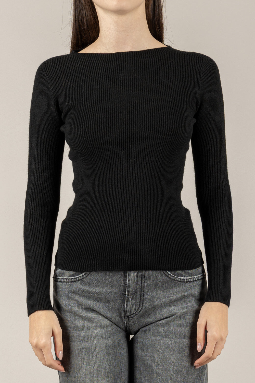 VICOLO - 77315F - MAGLIA COSTINE SLIM