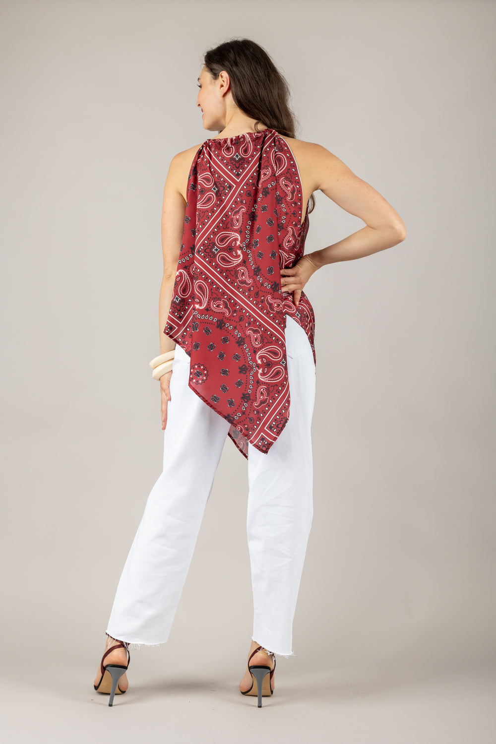 HAVEONE - RMI-N086 - TOP A FAZZOLETTO STAMPA BANDANA