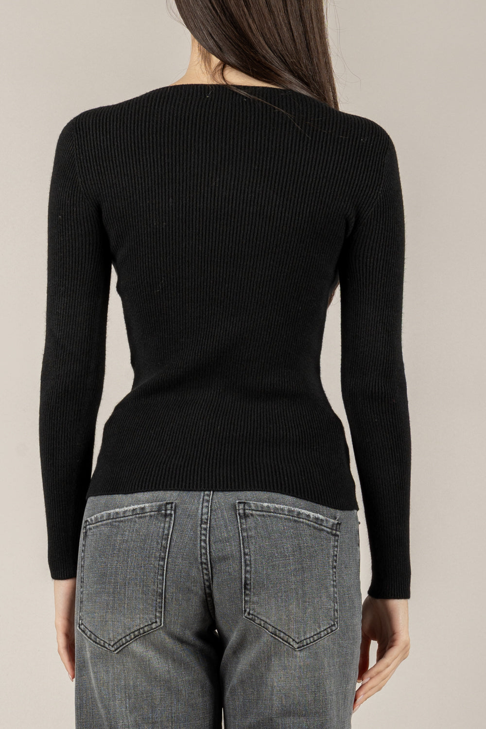 VICOLO - 77315F - MAGLIA COSTINE SLIM