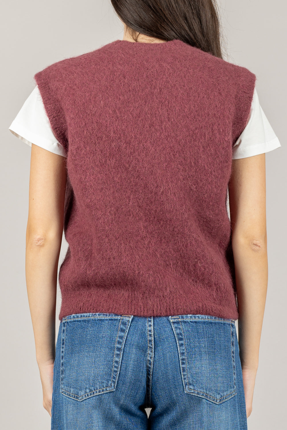 VICOLO - 55049F - GILET MOHAIR CON APPLICAZIONI