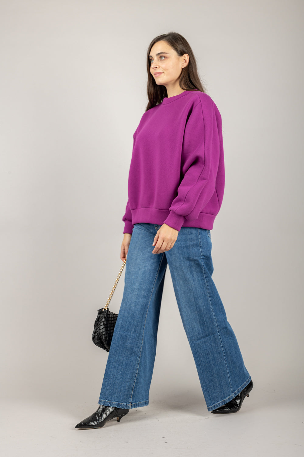 HAVEONE - FFW-P046 - FELPA OVER GIROCOLLO