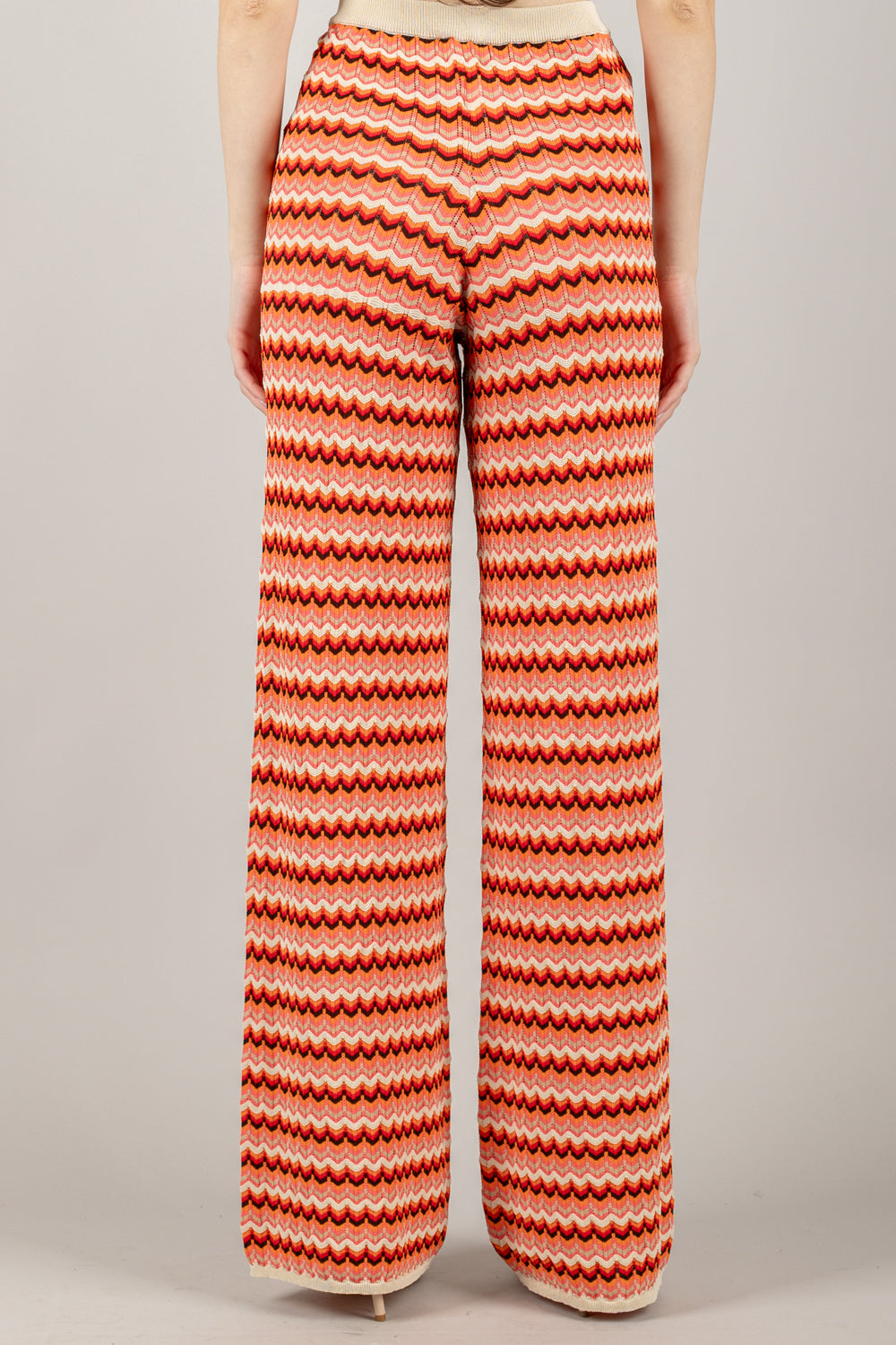 VICOLO - 22154D - PANTALONE FANTASIA CHEVRON