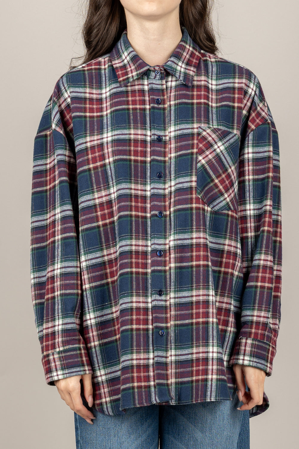 VICOLO - RF0505 - CAMICIA CHECK OVER