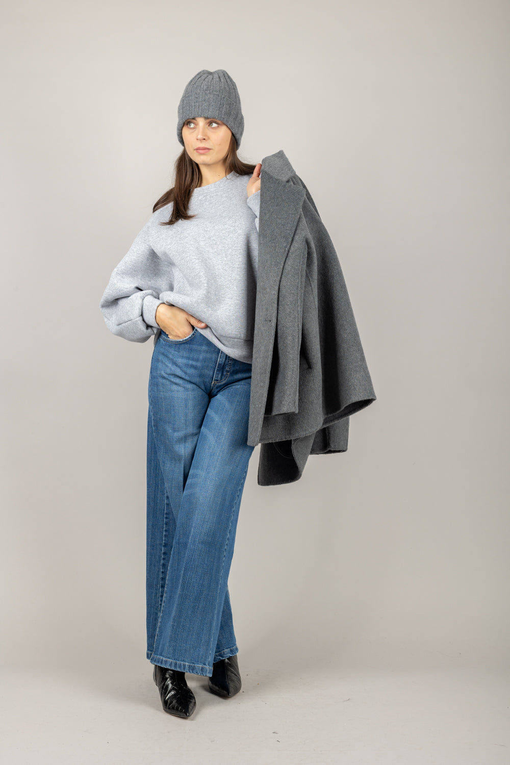 HAVEONE - FFW-P046 - FELPA OVER GIROCOLLO