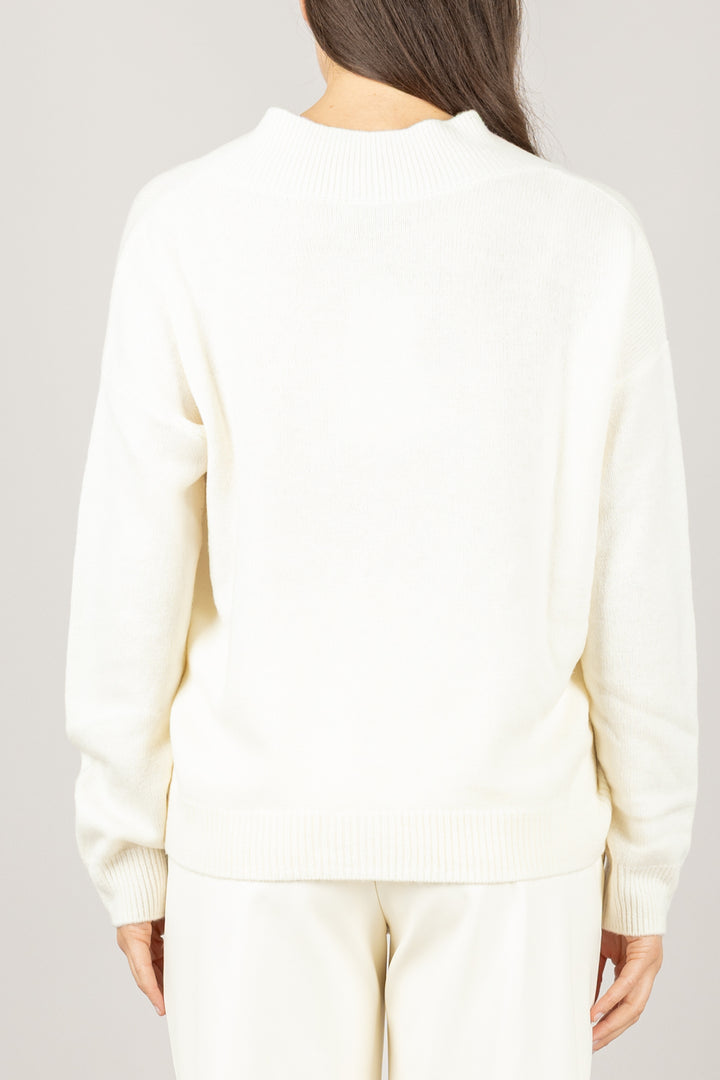 DIXIE - M833Y201X - MAGLIA IN LANA SCOLLO A V