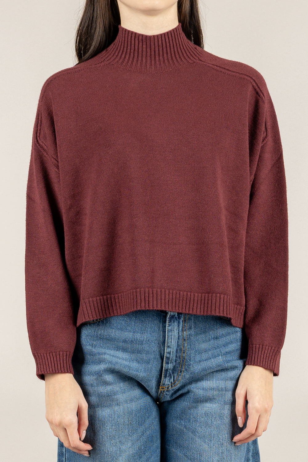 VICOLO - 77063F - MAGLIA MEZZO COLLO