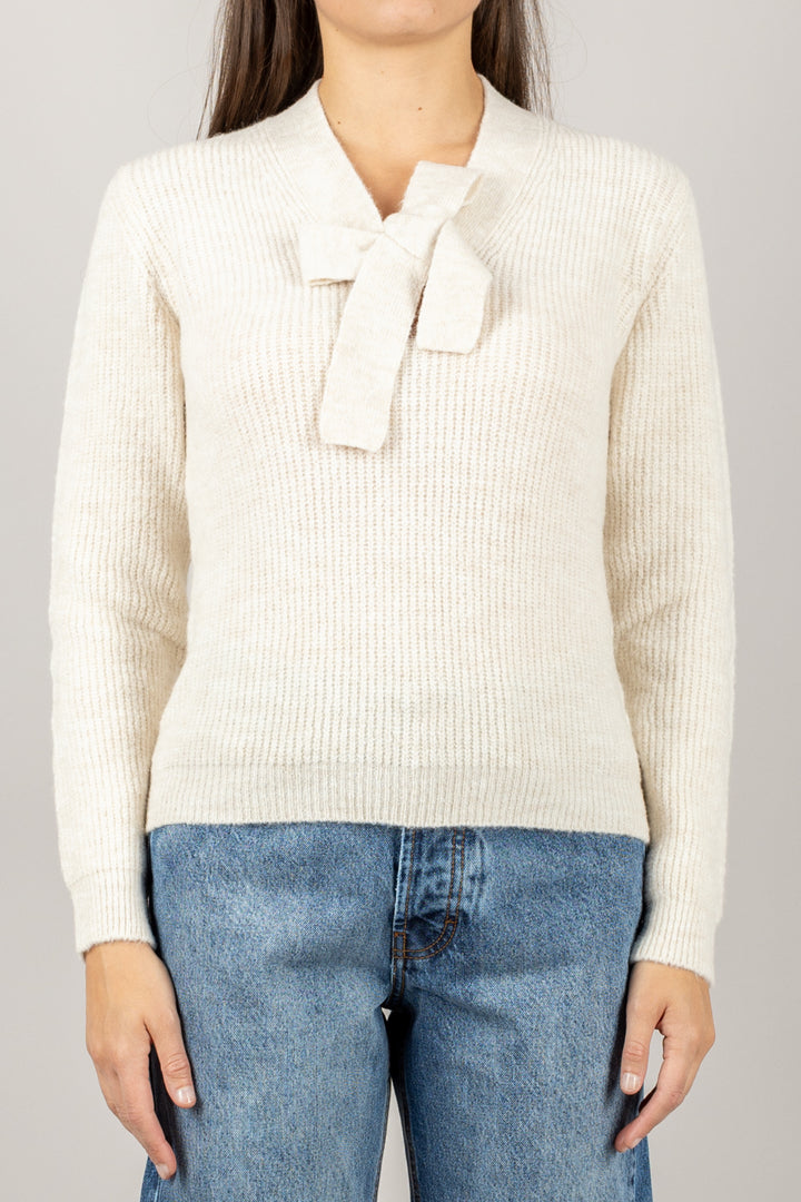 VICOLO - 77258F - MAGLIA CON FIOCCO