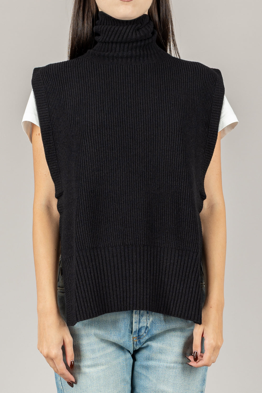 KONTATTO - 3M1032NI - MAGLIA DOLCEVITA A COSTINE