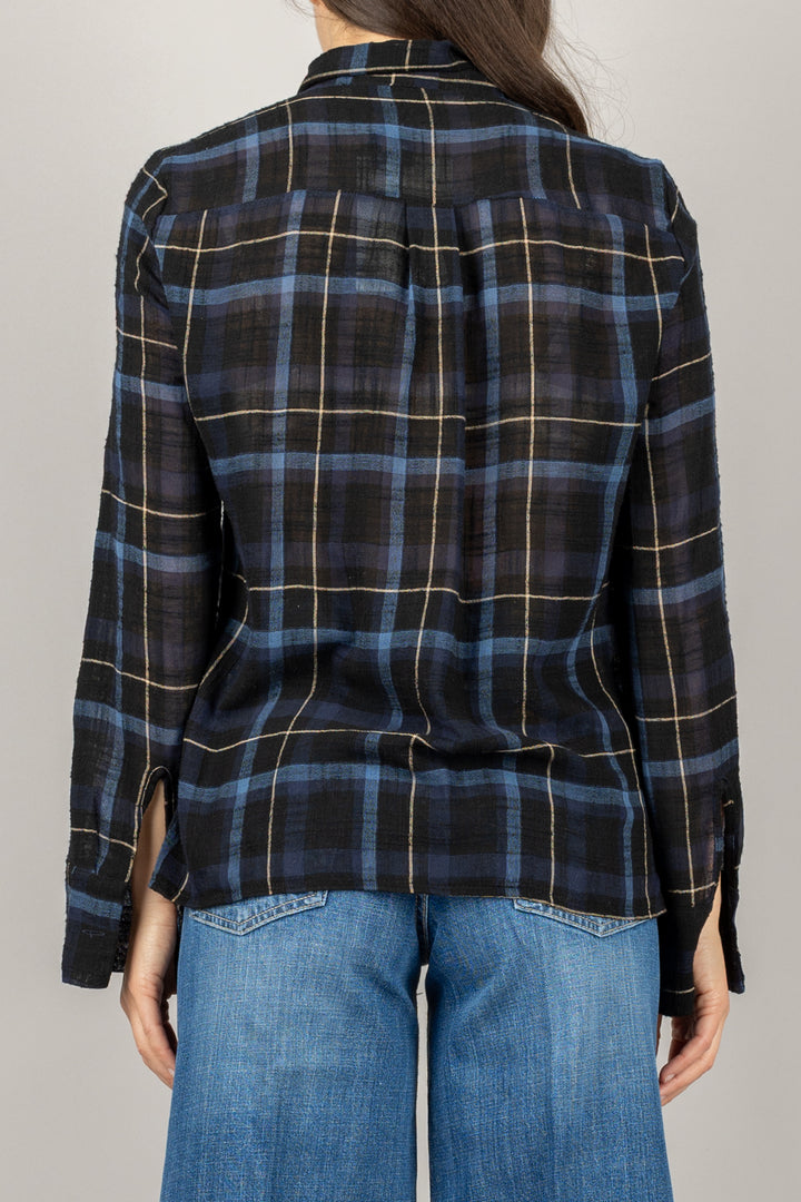 HAVEONE - CJK-P115 - CAMICIA TARTAN CON FIOCCO
