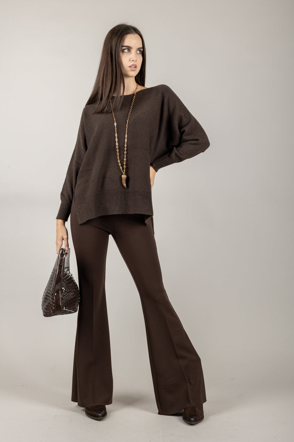 VICOLO - TF0444 - PANTALONE A ZAMPA