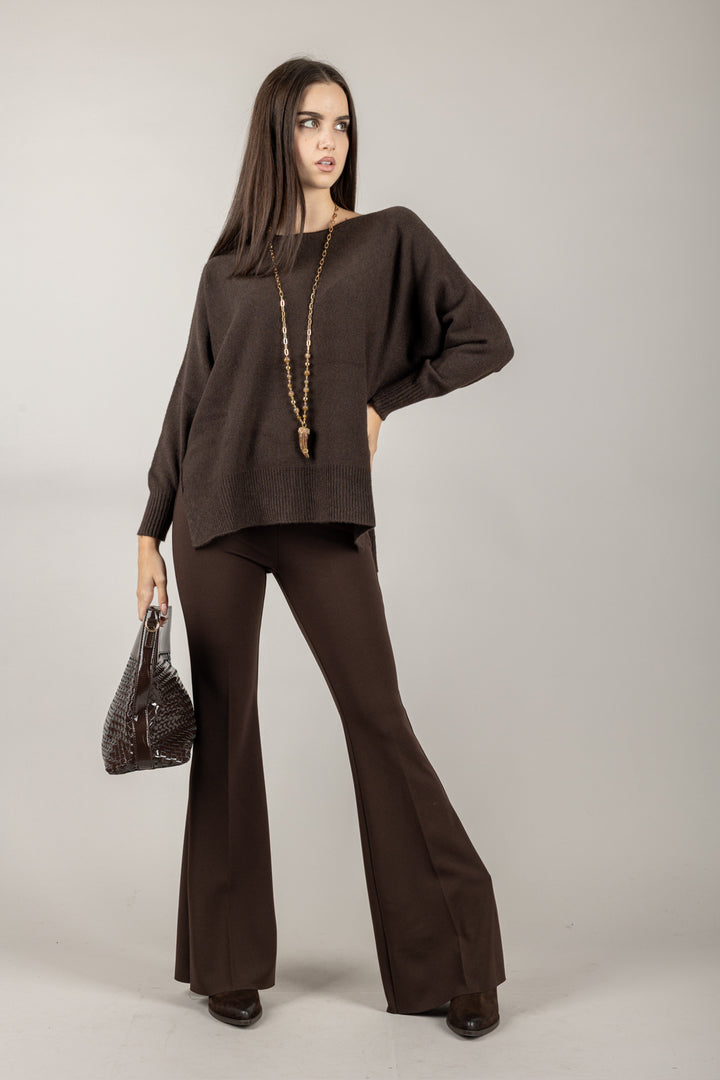 VICOLO - TF0444 - PANTALONE A ZAMPA