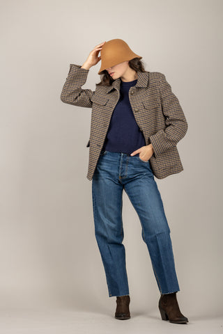 TENSIONE IN - 37993 - GIACCA CAPPOTTO PIED DE POULE