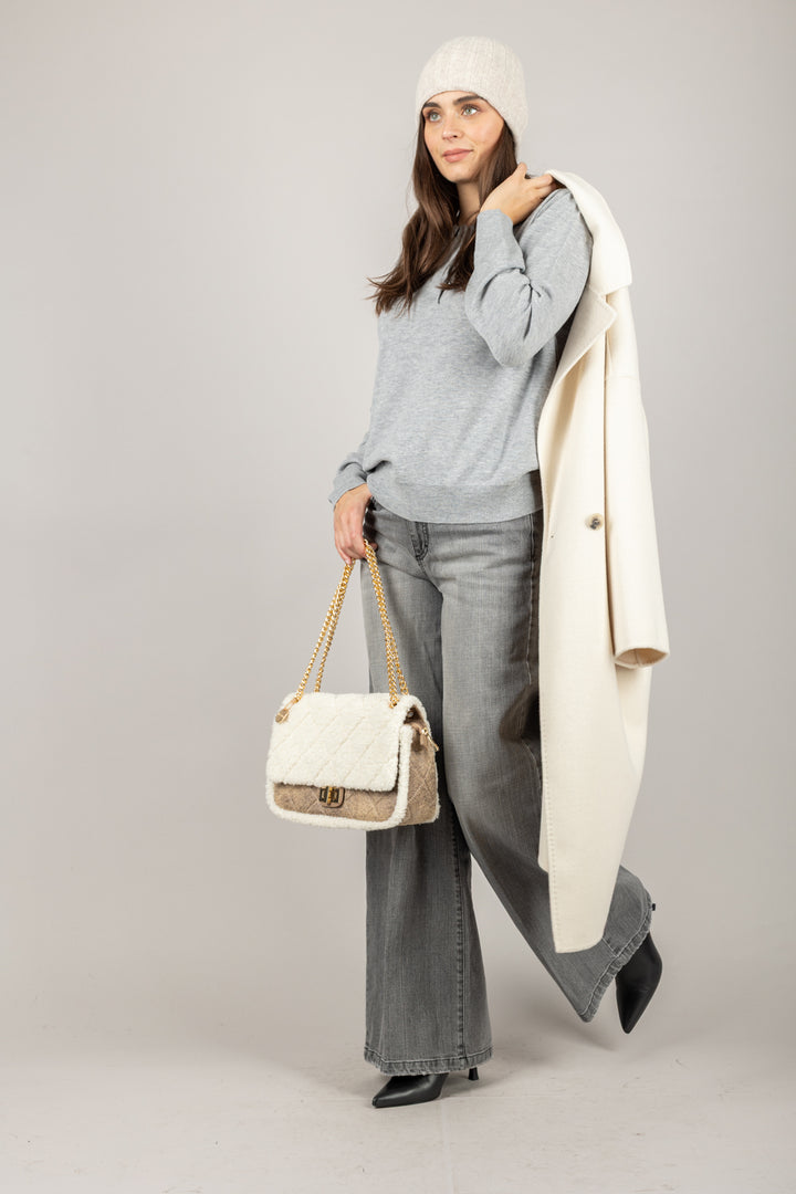 VICOLO - 22004F - MAGLIA IN LANA MANICHE LUNGHE