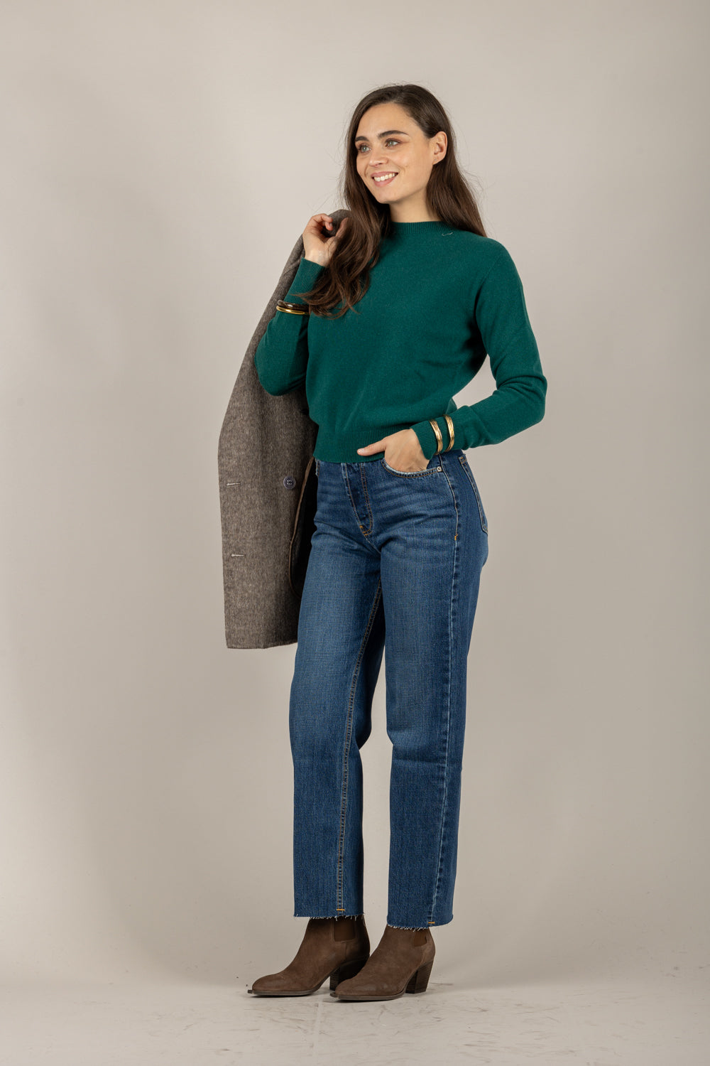 TENSIONE IN - WL104AI25 - MAGLIA GIROCOLLO MANICHE LUNGHE